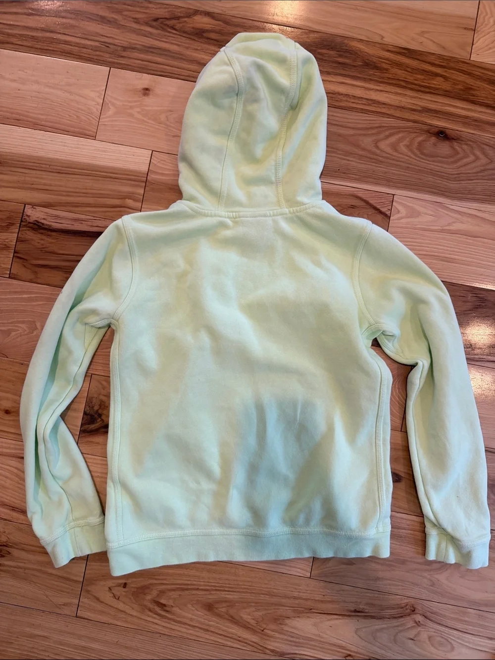 Nike Pale Green Pullover Hoodie with White Swoosh